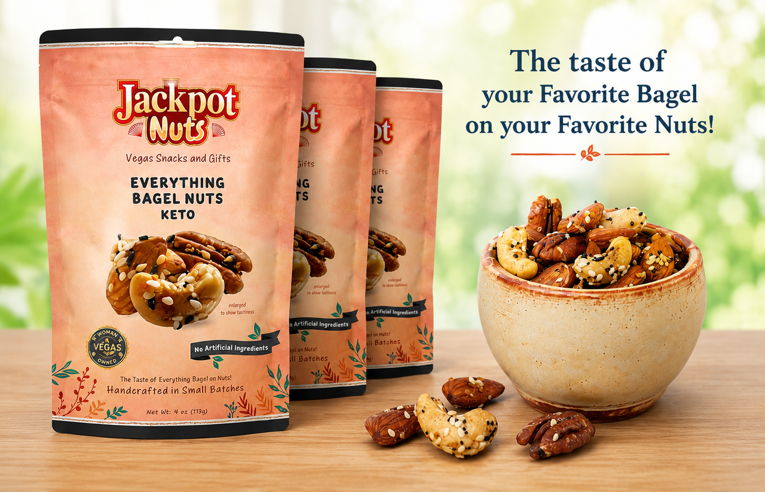 Everything Bagel Nuts - 3 Pack