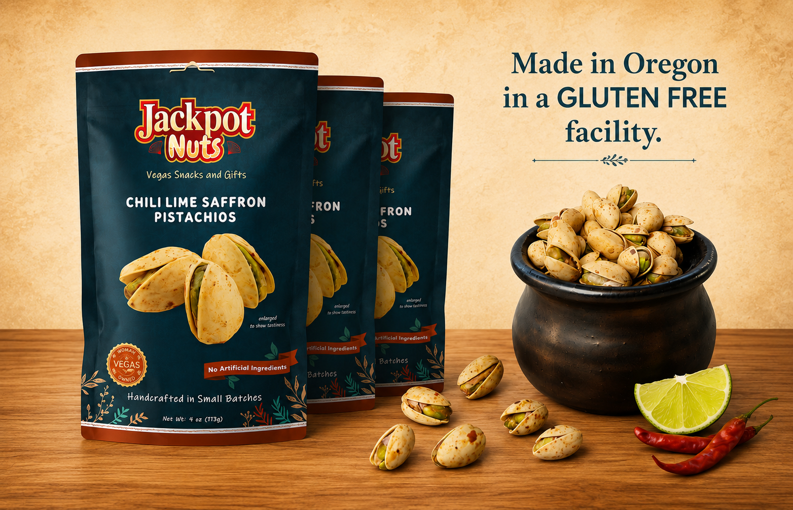 Chili Lime Pistachios - 3 Pack