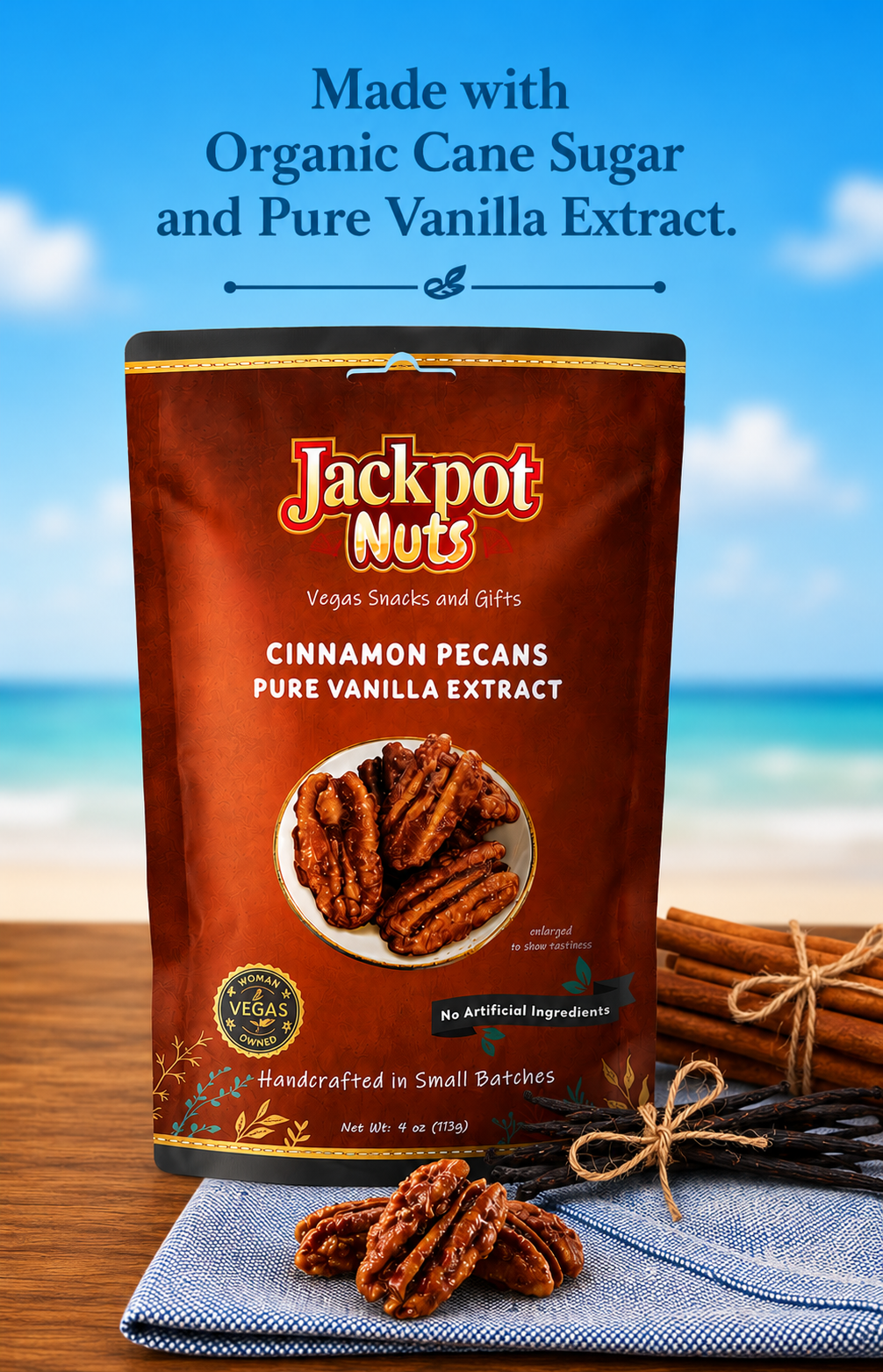 Cinnamon Pecans – Pure Vanilla Extract