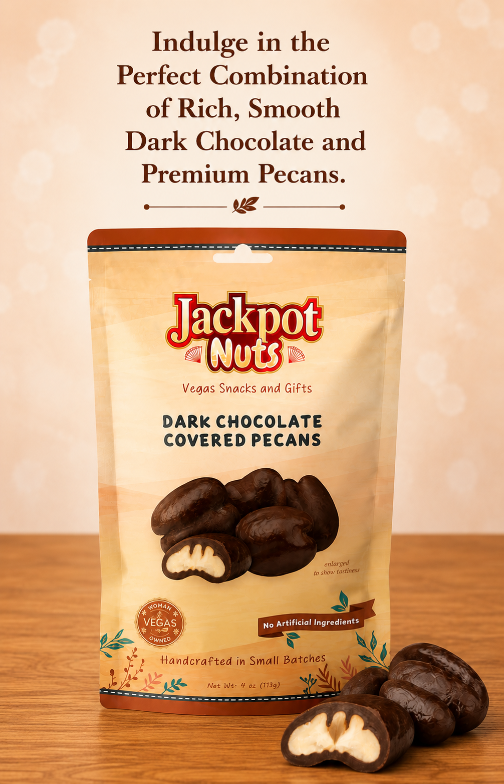 Dark Chocolate-Covered Pecans